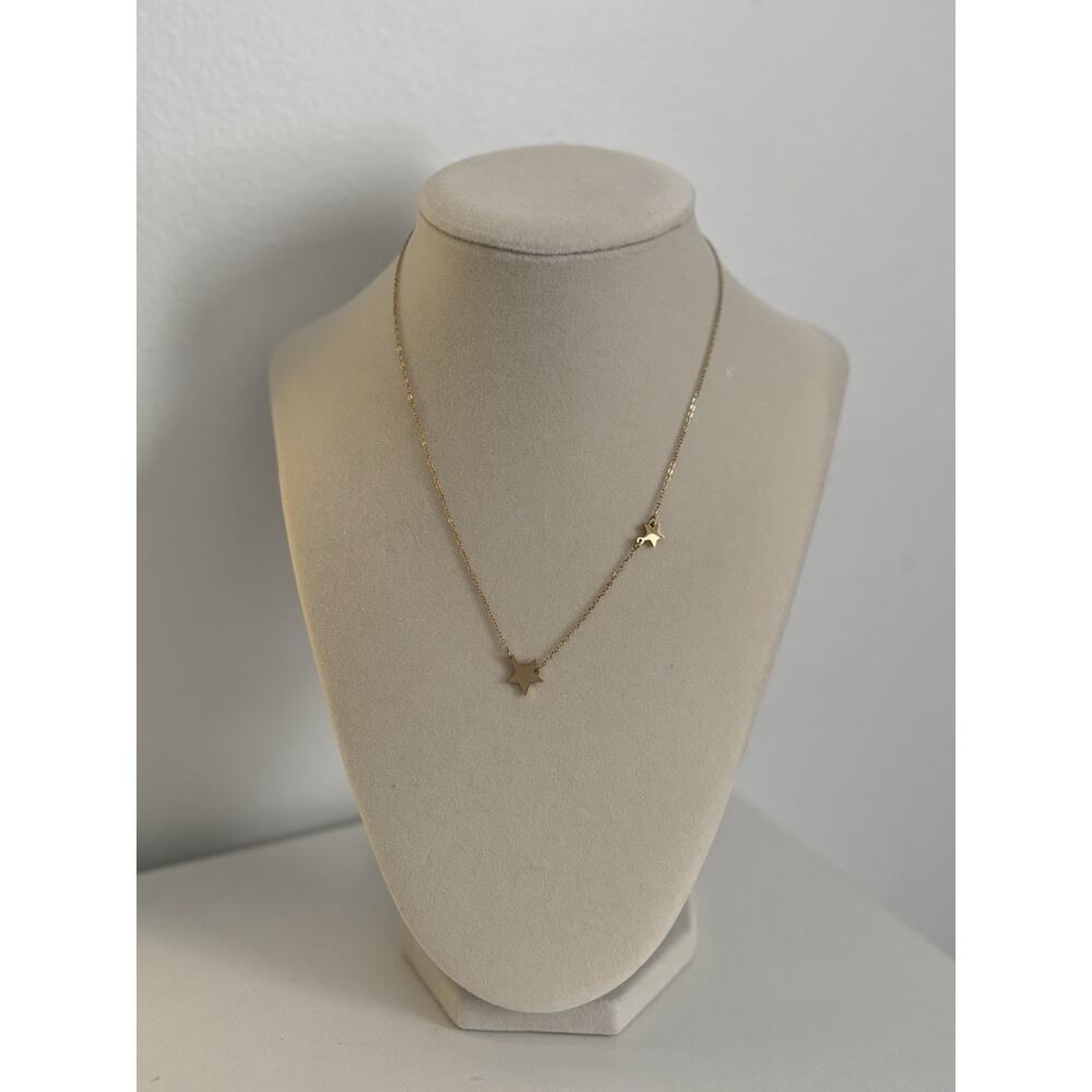 Gold Star Necklace Stainless Steel Minimal Dainty Pendant Jewelry Gift for Women - Picture 4 of 4